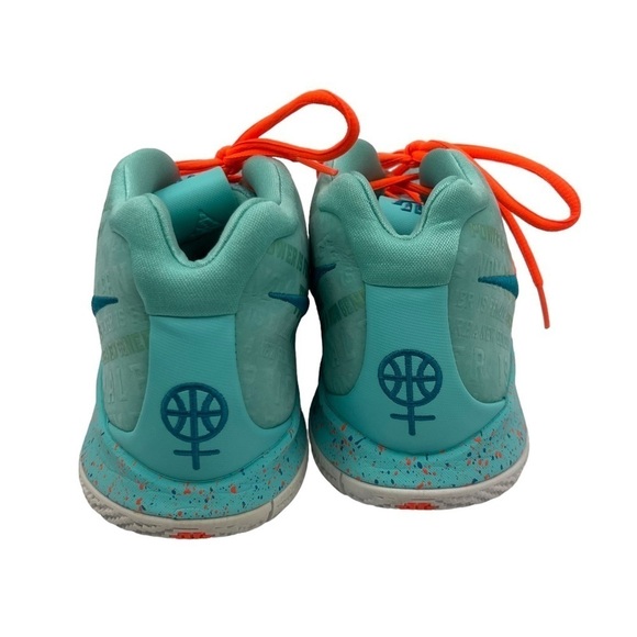 Nike Light Aqua Kyrie 4 Power Is Female Basketball Shoes Size 9 Men's - Picture 7 of 8